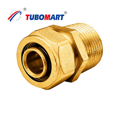 12 มิลลิเมตร การบด Pex Fittings โครม Plated การบด ทองแดง Fitting