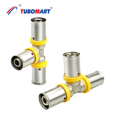 Pex Al Pex ระบบแก๊ส พรีสท่อ Fittings สําหรับเชื่อมต่อท่อแก๊ส