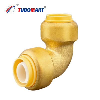 เครื่องระบายน้ํา 1/2 Pex Quick Connect Fittings Lead Free Brass Push Fit Fittings เครื่องระบายน้ําแบบไม่ติดเชื้อ