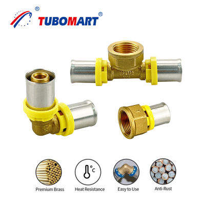 TH ประเภท Pex Press Fittings 16mm - 32mm Pex Al Pex การเชื่อมต่อตามความต้องการ