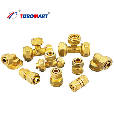 การบดทองแดง Pex Crimp Fittings สามารถถอดออกได้สําหรับท่อน้ํา Pex หลายชั้น