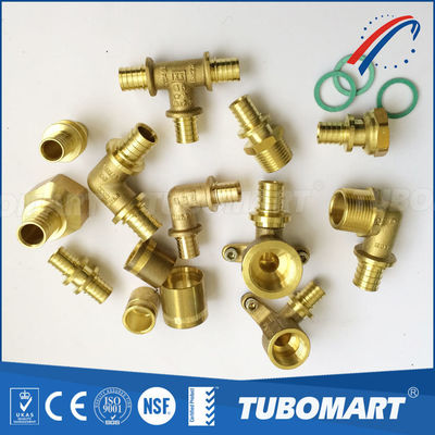รางน้ําทองแดง Pex Sliding Fitting 1/2 นิ้ว 3/4 นิ้ว 1 นิ้ว Pex Pipe Tee