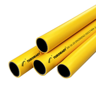 สีเหลือง PEX AL PEX ท่อแก๊ส ความหนา 2.0mm มาตรฐาน ISO 17484-1:2006 AS4176.8-2010