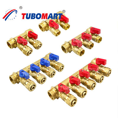 3 - 12 Outlets ทองแดง Pex ระบบหลอดหลอด 1/2 นิ้ว 150 Psi Pex ระบบหลอดหลอด