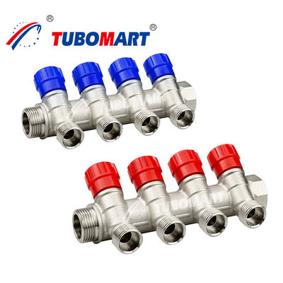 สายพัดลมทองแดง PEX หลอด 2 - 12 Port น้ําใต้พื้นการทําความร้อนหลอด