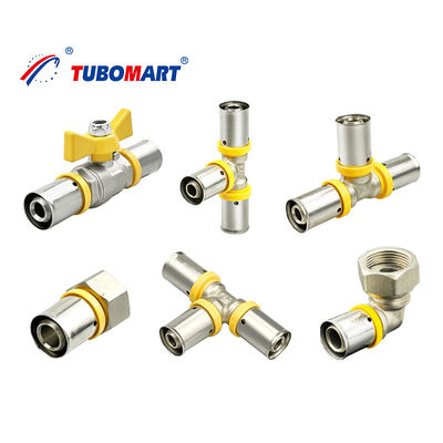 1/2 3/4 1 นิ้ว Pex Press Fittings ท่อแก๊สที่อยู่อาศัย