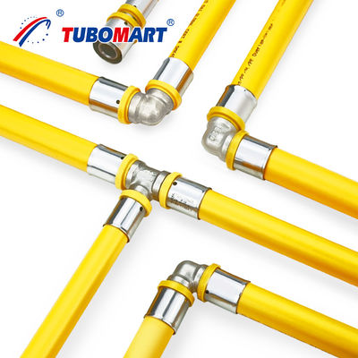 1/2 นิ้ว กันรั่ว Pex Press Fittings ทองเหลืองท่อ Press Fittings สําหรับอุปกรณ์อนามัย