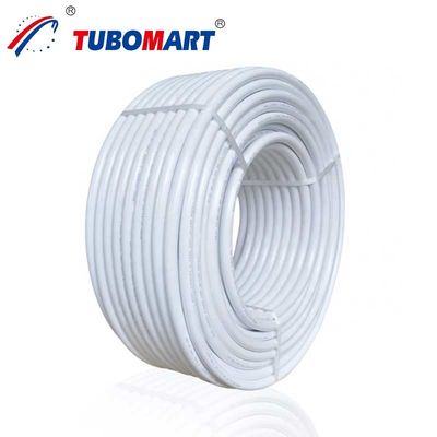 White Pex AL Pipe 0.19 - 0.35 มม ความหนา ดันเพื่อเชื่อมต่อท่อ ทนทานต่อการกัดกร่อน