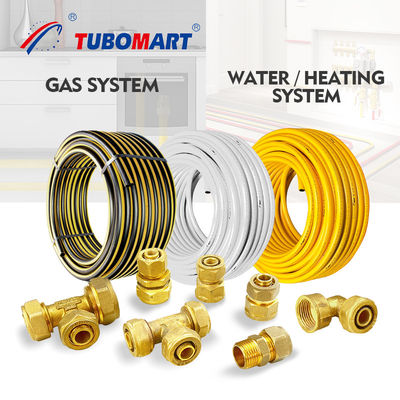ชาย Pex การบดสัดส่วน Fittings โครม Plated จบ ISO 9001 / 9002 รับรอง