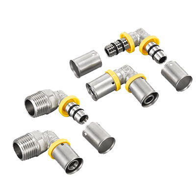 ขายตรงจากโรงงานการติดตั้งง่าย PEX พริสท่อ Fittings สําหรับ NPT หรือ BSP ระบบท่อก๊าซ