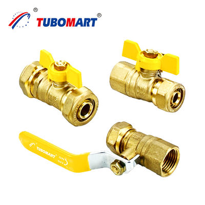 เครื่องเชื่อมปลดเร็ว วาล์วแก๊สทองเหลือง ปรับปรุงประสิทธิภาพ แฮนเนลสีเหลือง