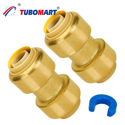 ISO รับรอง PEX AL PEX ปุ่มใน Fittings ทองแดง 1/2 