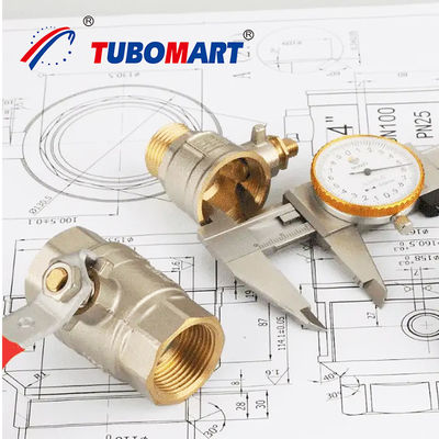 OEM Npt 1/2 นิ้ว Cw617n วาล์วกลมแก๊สทองแดงสําหรับเครื่องครัว ระบบท่อแก๊สด้วย Pex Al Pex 16