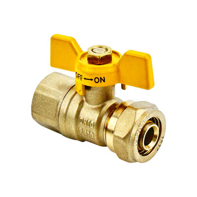 OEM Butterfly Handle 1/2 3/4 ทองเหลือง Fitting Series Ball Filter Valve น้ํา 1/2