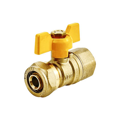 1/2' DN 20 Ball GAS วาล์ว วาล์วลูกเหล็ก 16 มม PE-AL-PE PEX AL PEX วาล์วลูกท่อก๊าซ