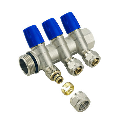 OEM ส่วนที่ทําความร้อนพื้น ทองแดง Pex น้ํา manifold สําหรับระบบน้ําทําความร้อนที่ประสิทธิภาพ
