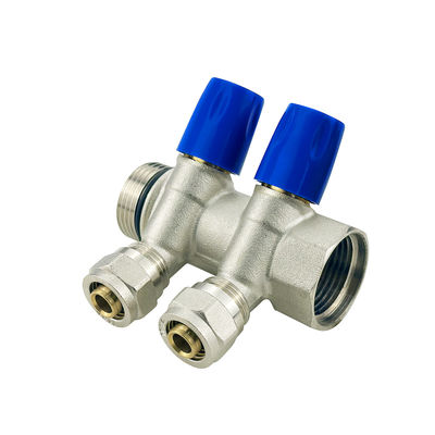 สีที่กําหนดเอง Pex Manifolds ทองแดง Pex Manifold Connector ทองแดง ปลูกน้ํา Pex Manifolds ระบบน้ํา