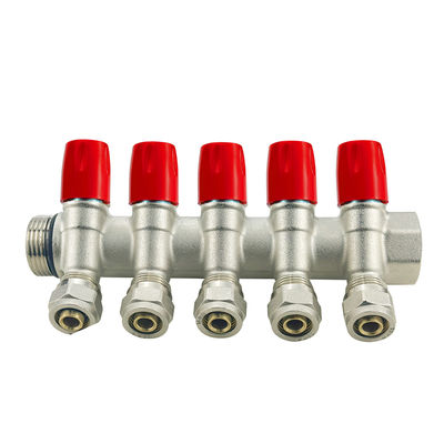 เครื่องทําความร้อนพื้น / น้ํา ทองแดง Pex พีชท่อหล่อหลายแบบที่มี 2-6 ทางและขนาดที่กําหนดเอง