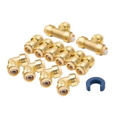 OEM ดันใน Fitting ทองแดง Coupling Quick Connector ดันใน Fitting สายประปา ท่อน้ํา ดัน Fit Shark Bite