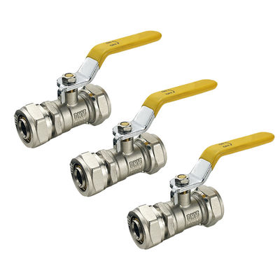 Tubomart 1/2 3/4 นิ้วเหลืองจับแก๊ส Valve การควบคุมแก๊ส