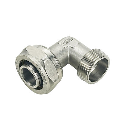 OEM PEX AL PEX หลอดแก๊สหลายชั้น Fittings สีเหลืองเท่ากัน ทองแดงการบดเอลโค All Size โมเดลหัวเชื่อม