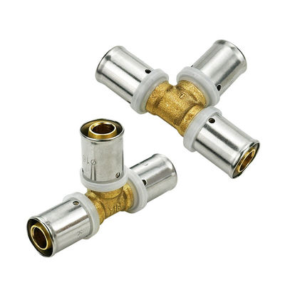OEM Factory Brass Fittings For Pex Pipe MET M Profile CSTB AENOR WRAS ติดต่อท่อหลายชั้นที่ได้รับการอนุมัติ ติดต่อท่อทองแดง