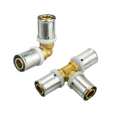 Factory Direct Sales Plumbing Heating Brass Fittings TH Type HVAC 1216mm 1620mm 2026mm 2632mm Press Fitting for water