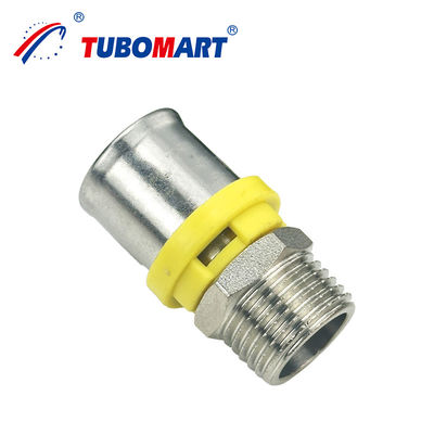 Tubomart CW614N ติดต่อท่อแก๊ส 1/4-4''PN25 ติดต่อพิมพ์ PEX สีเหลือง