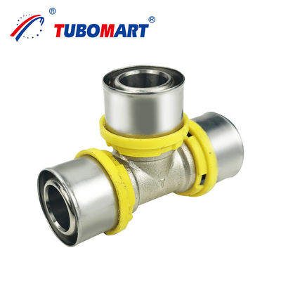 OEM โรงงานทองแดง Fitting สําหรับระบบแก๊ส อนุมัติ Pex Al Pex ท่อ TH Profile Tee Fittings
