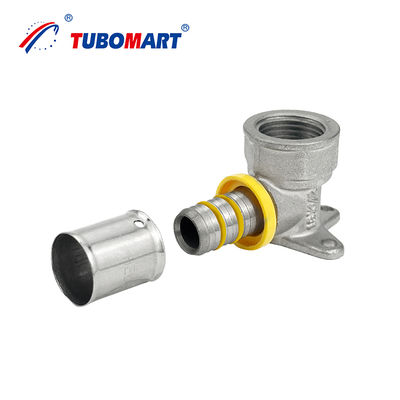 ขนาดที่กําหนดเอง Pex Al Pex Press Fittings การแก้ไขที่สมบูรณ์แบบสําหรับระบบน้ําแก๊ส