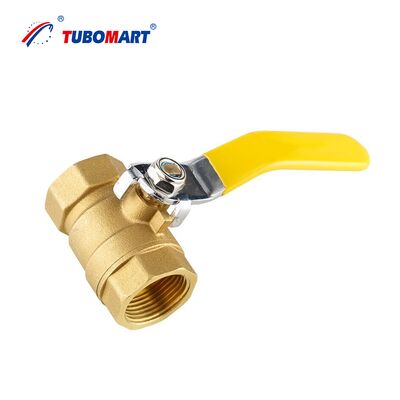 TUBOMART OEM ทองเหลืองแก๊สลูกวาล์ว 1/4 '-4'' ภายในสายไฟฟ้ามือสําหรับการจําหน่ายแก๊ส