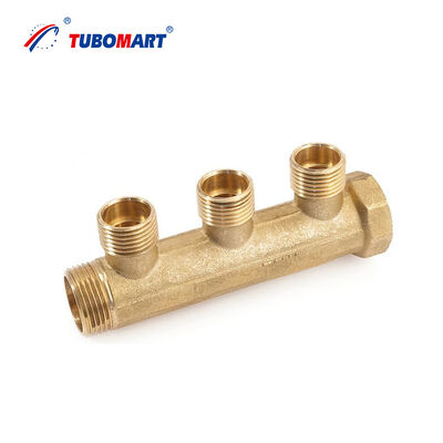 โรงงานทองเหลือง HPB58-3A การประกันการค้า คุณภาพดีเยี่ยม ท่อร่วมน้ำทองเหลืองขนาดเต็มรูปแบบสำหรับกระจายน้ำโดยไม่มีวาล์ว