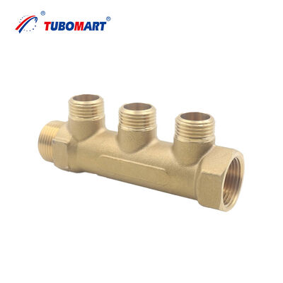 ท่อร่วม Pex แบบยืดหยุ่นพร้อมข้อต่อทองเหลือง ให้บริการในระบบทำความร้อนใต้พื้นและระบบประปา รับประกันการทำงานที่ปราศจากการรั่วไหล