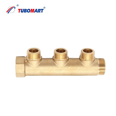 TUBOMART OEM คุณภาพสูง ทองแดง 4-Way Manifold กับ Pex และใต้หลอดทําความร้อนพื้น สไตล์การออกแบบที่ทันสมัย 220V โวลเตจ
