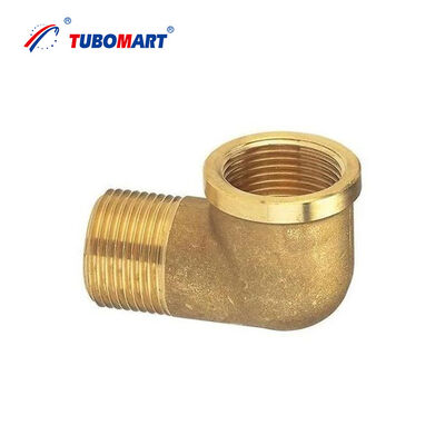 TUBOMART OEM การควบคุมคุณภาพที่เข้มงวด ข้อต่อหมุนตรงแบบเกลียวในทองเหลืองสำหรับระบบท่อน้ำ